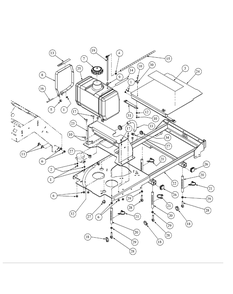 Frame Assembly Diagram and Parts List for HFF1748 55AG5D4V750-WAM Cub Cadet Lawn Mower